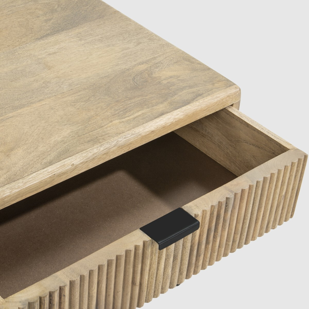 Table basse 2 tiroirs en bois de manguier - SANJA