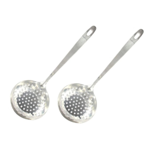 Ensemble de 2 Ecumoires inox 32 cm Fackelmann Oxford