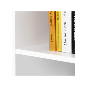 Etagère colonne 4 casiers décor en bois H.142 cm - MAURO