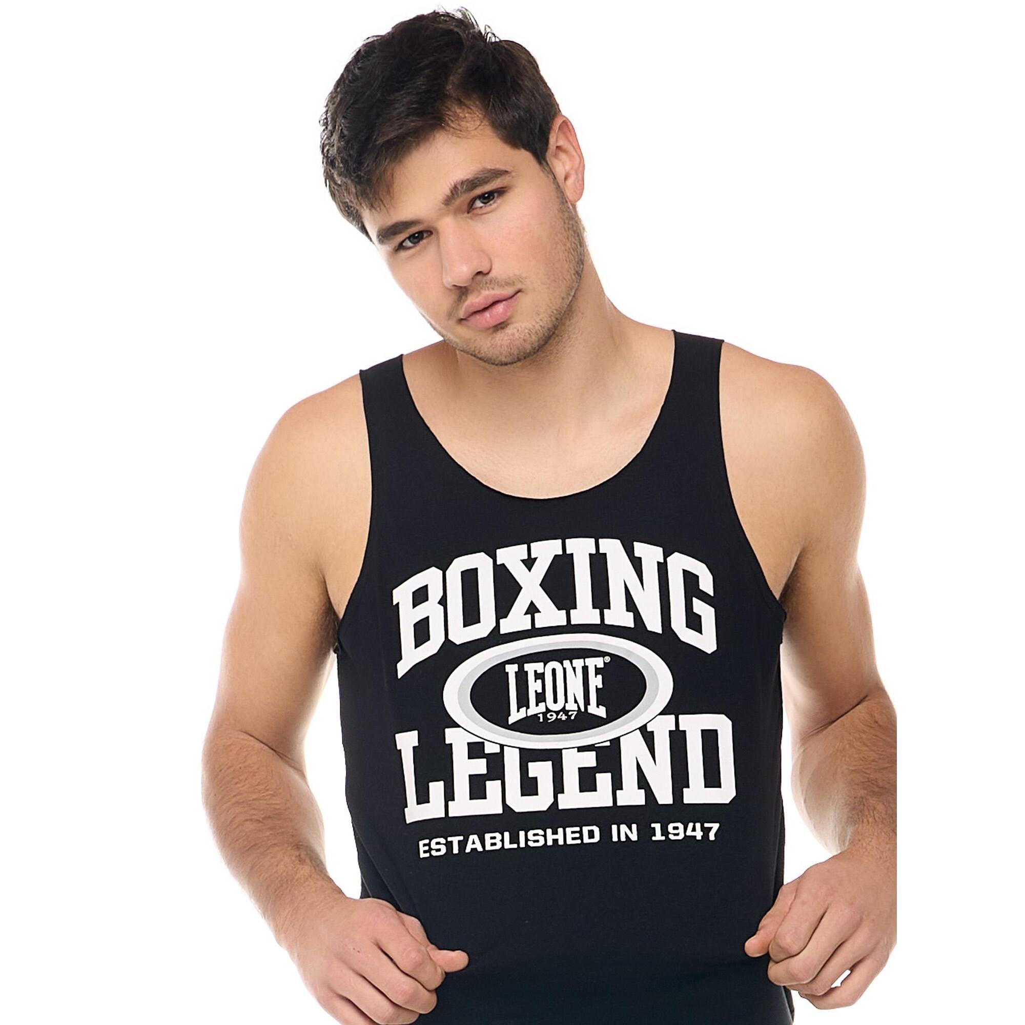 Camiseta de tirantes para hombre con estampado Leone Active 'Boxing Legend'