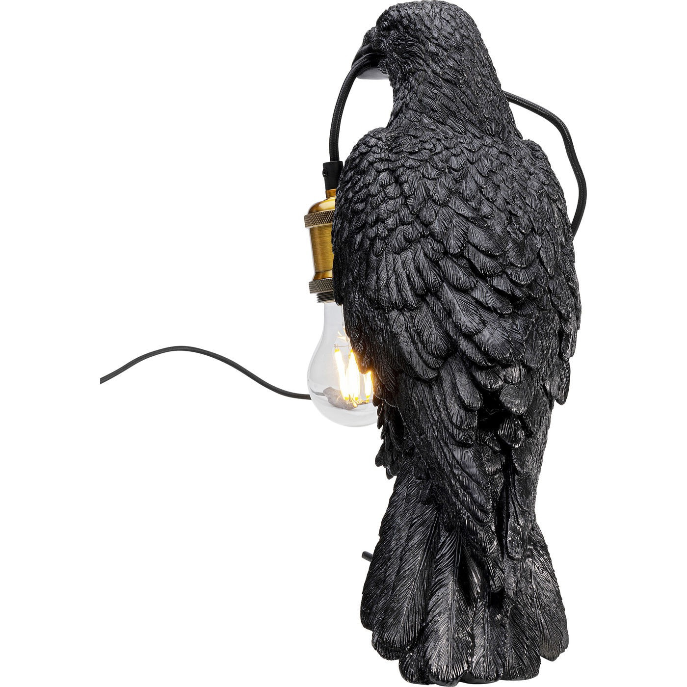 Lampe corbeau noir Kare Design