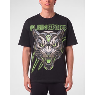 PLEIN SPORT Camiseta de cuello redondo y manga corta TIGER