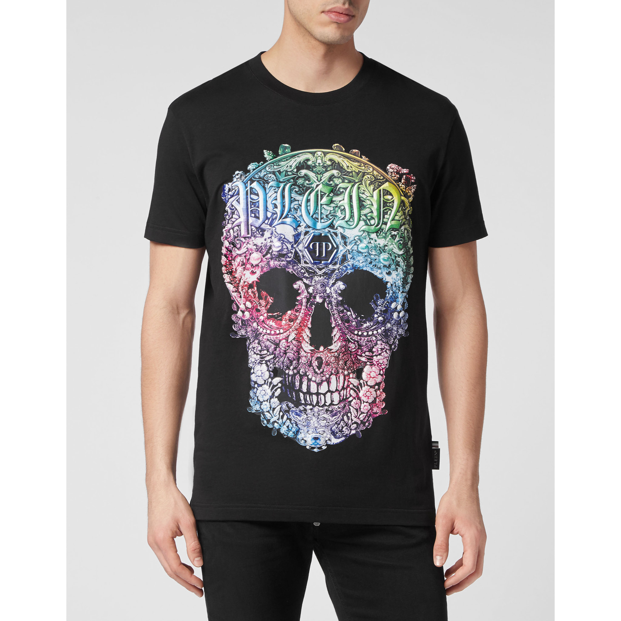 PHILIPP PLEIN T-Shirt Round Neck SKULL