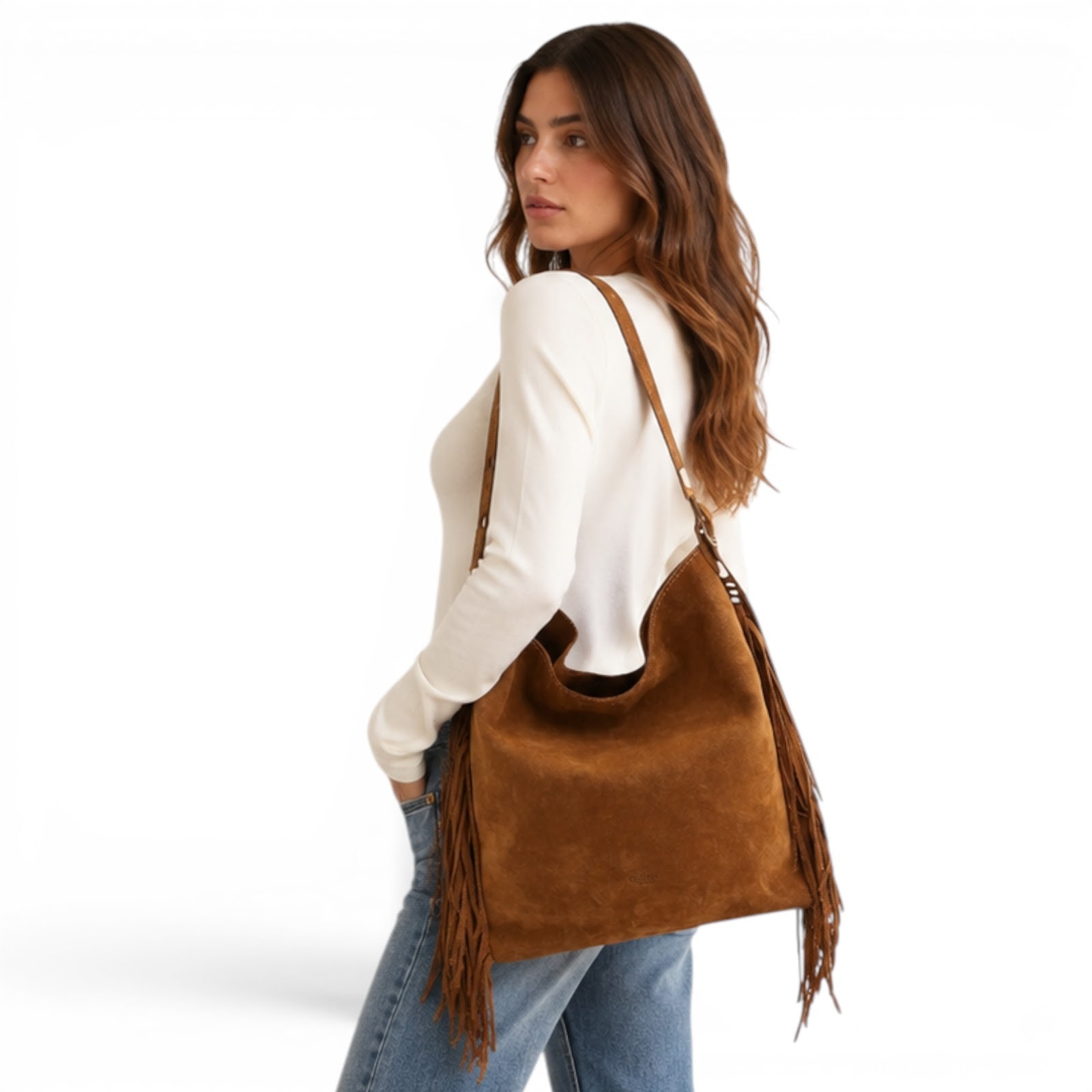 Borsa a Spalla Cheval Firenze Rose Cuoio