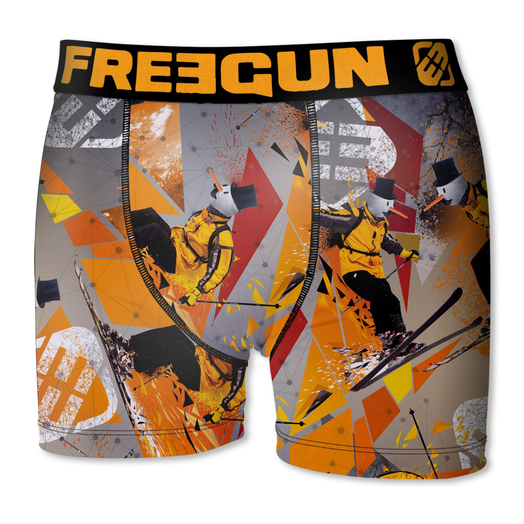 Calzoncillo boxer freegun color naranja para niño