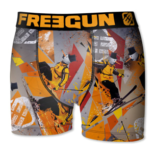 Calzoncillo boxer freegun color naranja para niño