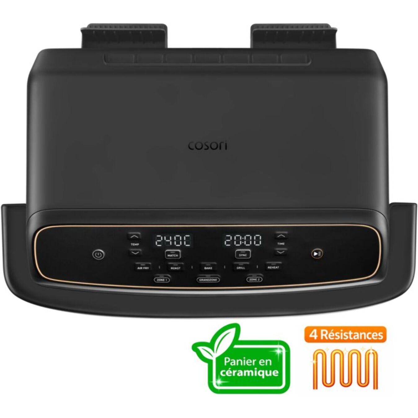 Friteuse sans huile COSORI Dual Blaze Twinfry Compact 8.6-L KAAPAFC