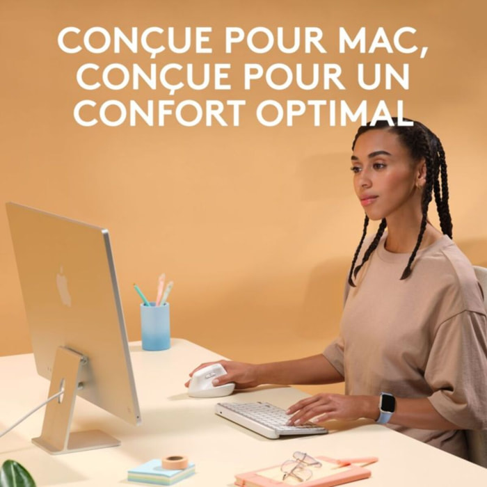 Souris sans fil LOGITECH Lift pour Mac Ergonomique