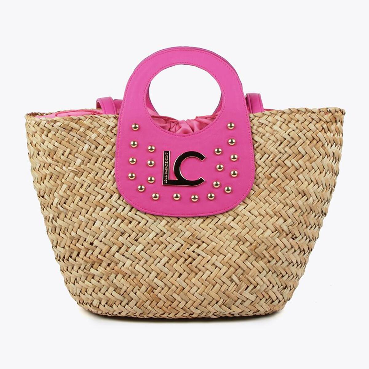 Borsa a cesta grande con borchie