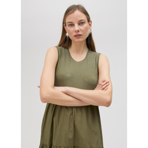 Vestito lungo con spalline