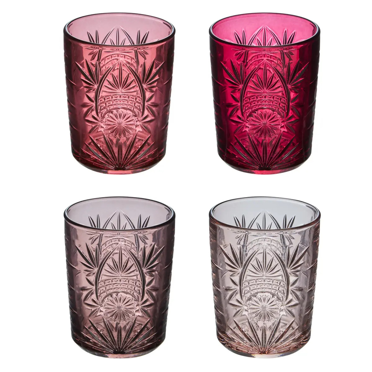 Lot de 4 gobelets rose blush