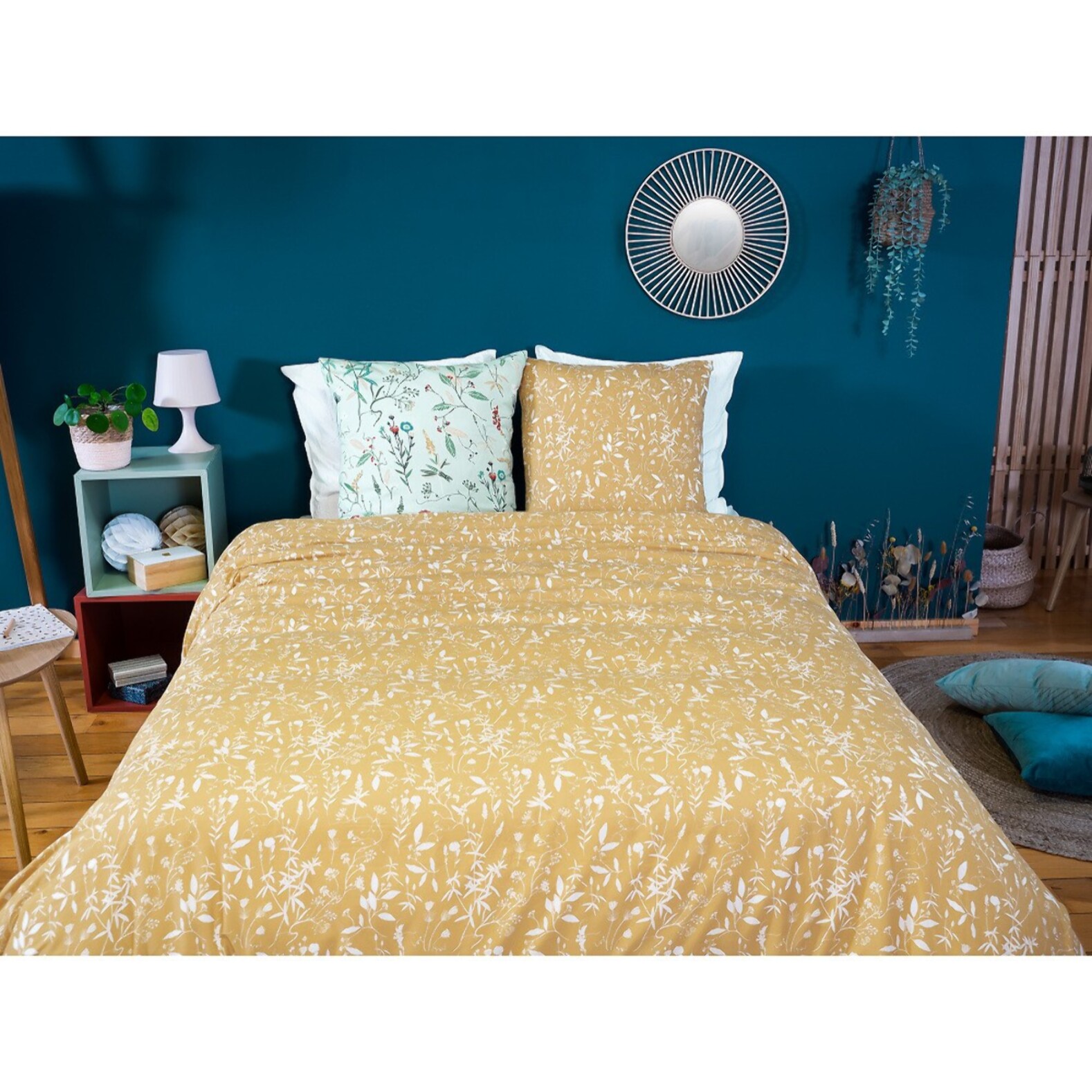 Parure De Couette 3pcs Microfibre Florissane