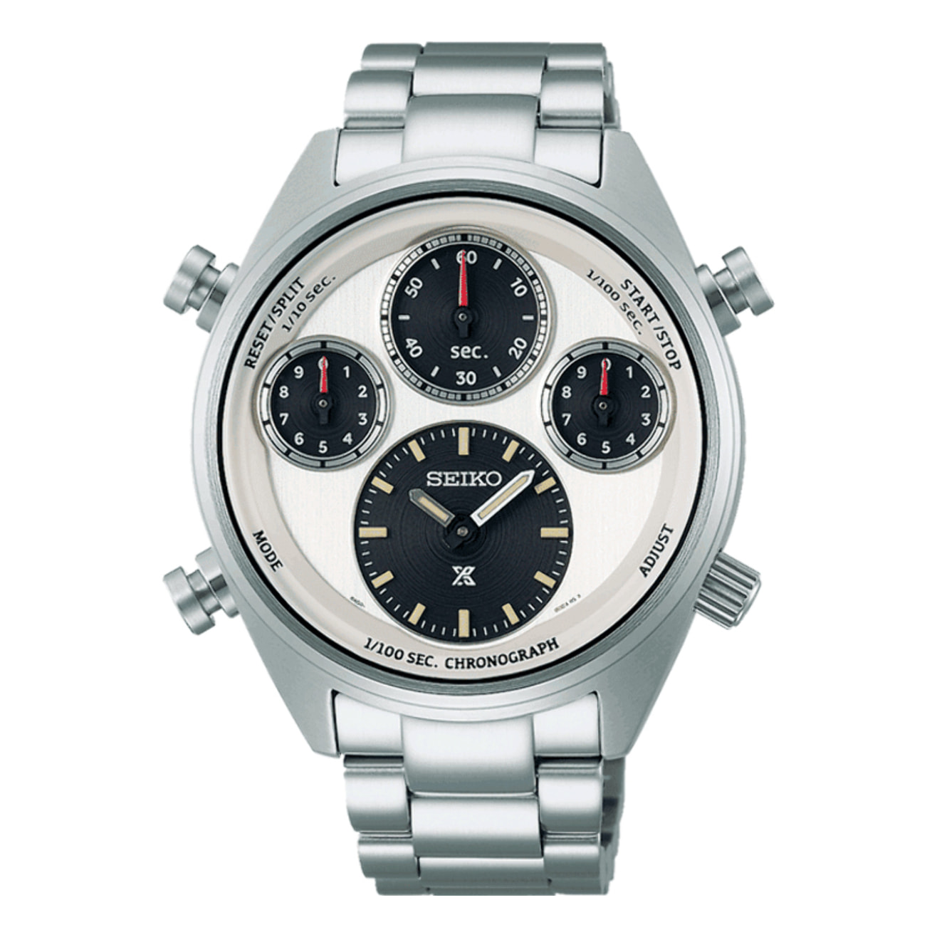 Reloj Seiko SFJ009P1 Hombre Analogico Solar con Correa de Acero inoxidable