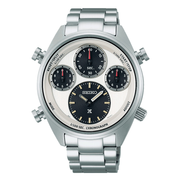 Reloj Seiko SFJ009P1 Hombre Analogico Solar con Correa de Acero inoxidable