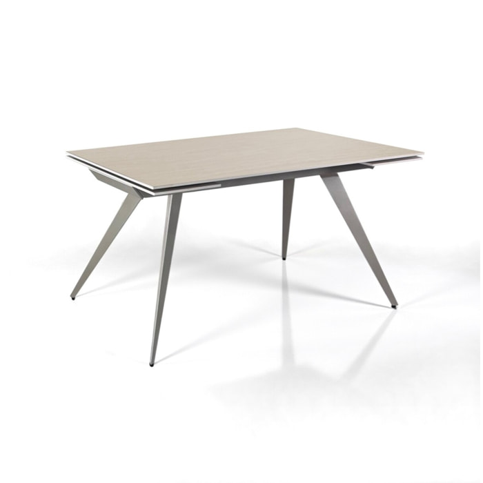Tomasucci Table extensible MICCIU TRAVERTINO MARBLE - PLATUNUM