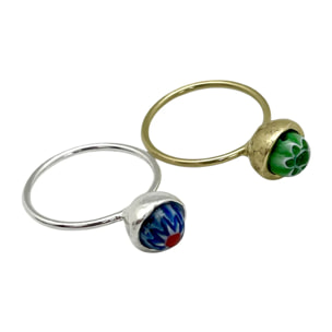 Pack de anillos Talisman de Luz en plata 10µ y dorado