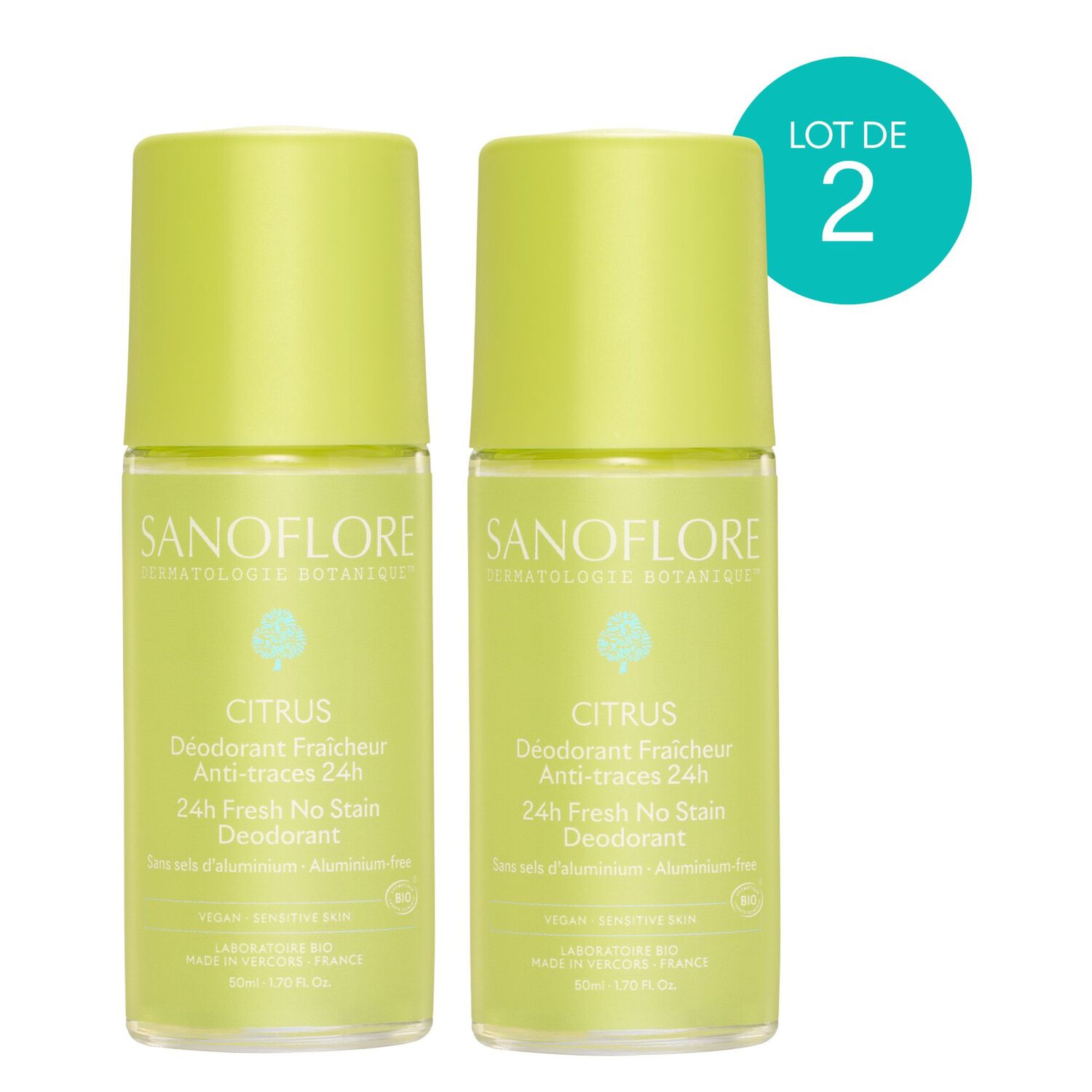 Citrus - Roll-on Bio efficacité 24h 2 x 50ml