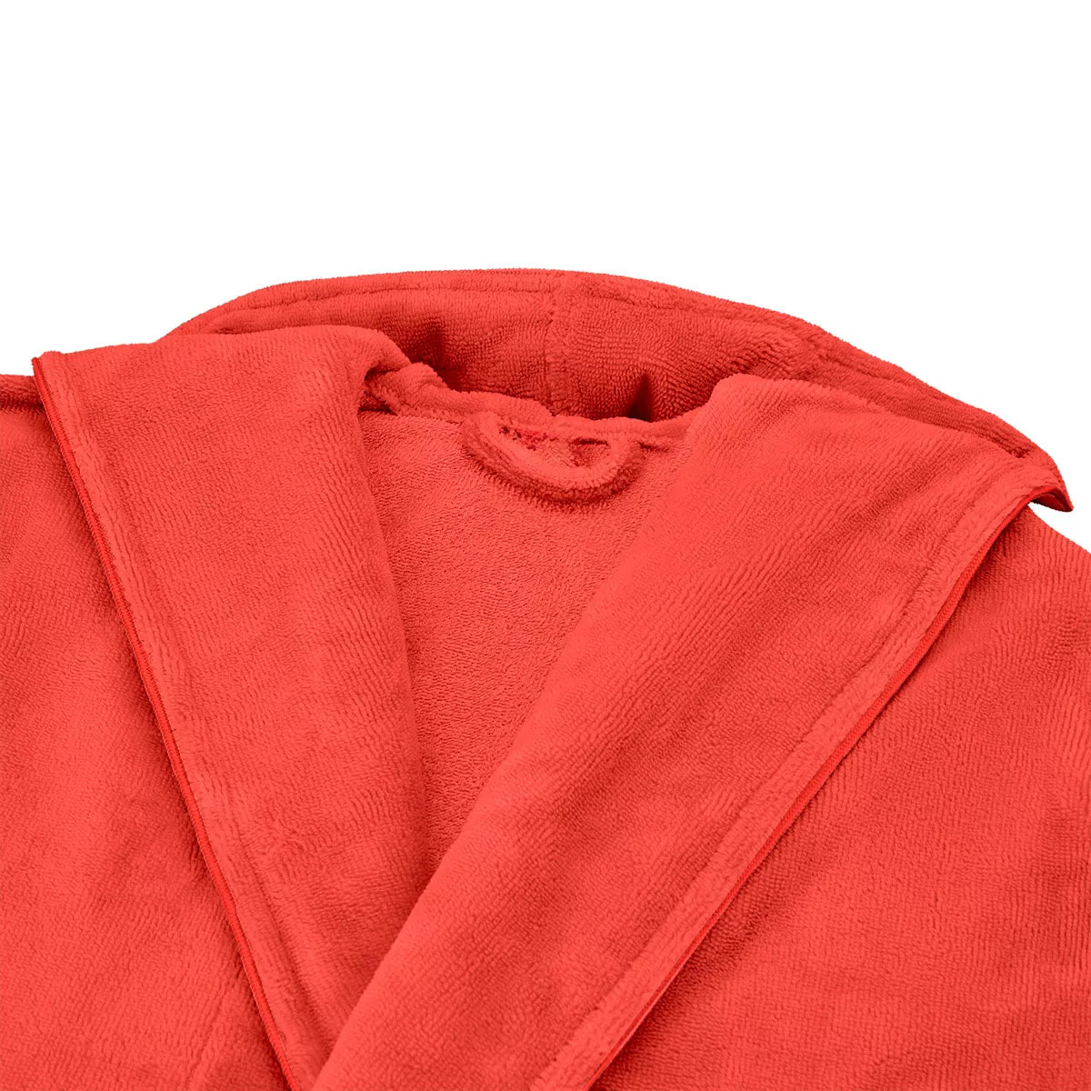 Peignoir coton mélangé 300 g/m² uni orange Teddy corail