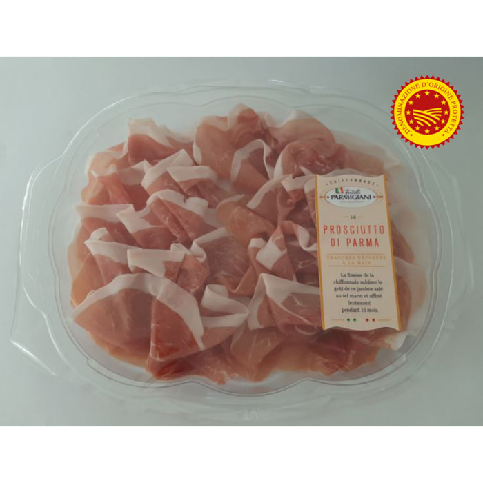 Jambon de Parme en chiffonnade 16 mois AOP - 80g - Italie