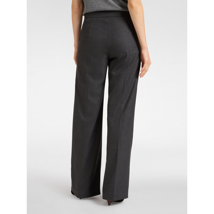 Elena Mirò - Pantaloni maschili in flanella - Grigio