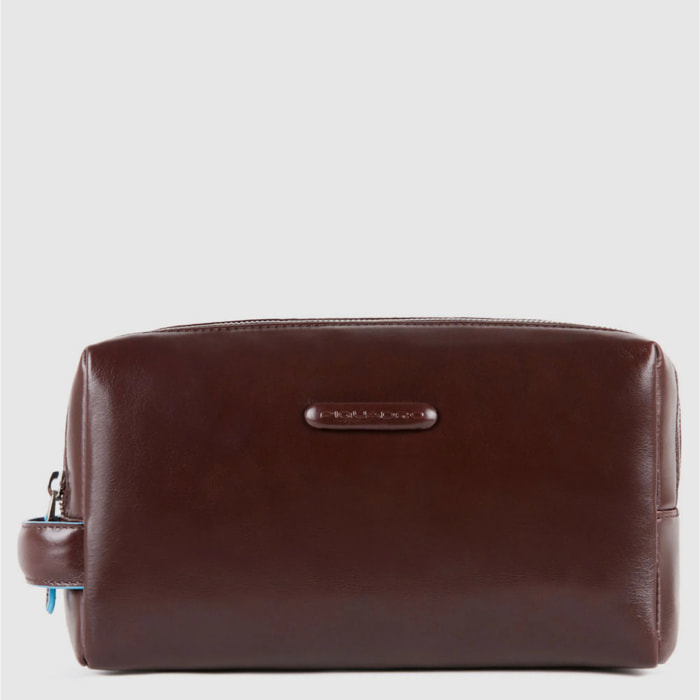 Piquadro Beauty case in pelle a due scomparti