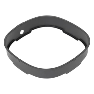 Poubelle en métal noir 50L