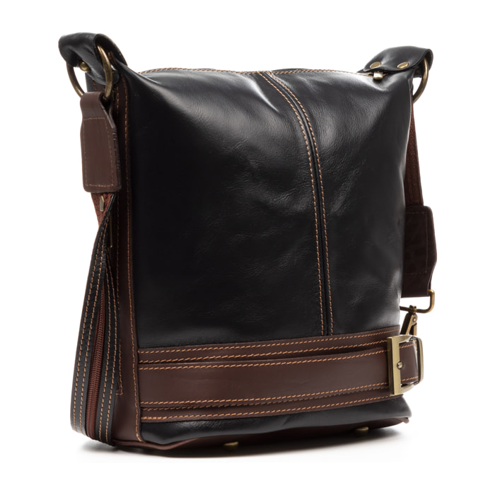 Alvito borsa a tracolla - zaino Donna. Pelle autentica - Sauvage.