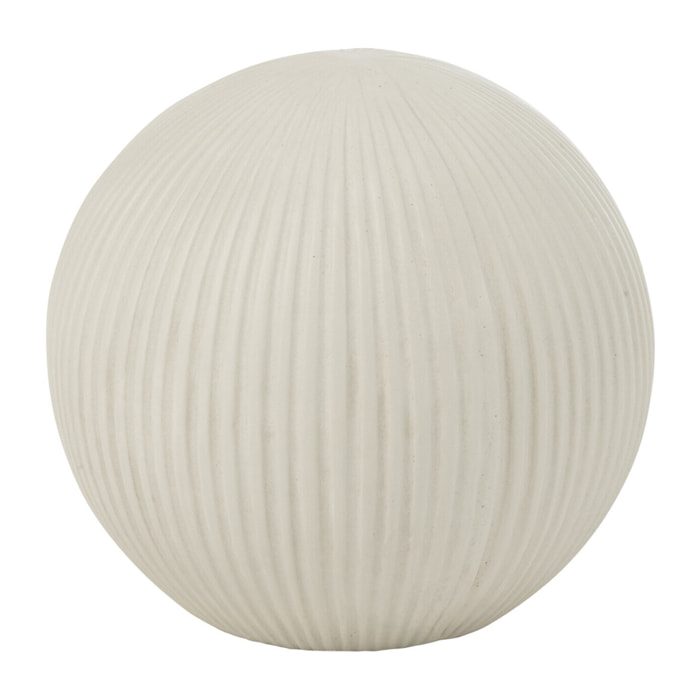 J-Line décoration Balle - céramique - blanc - small