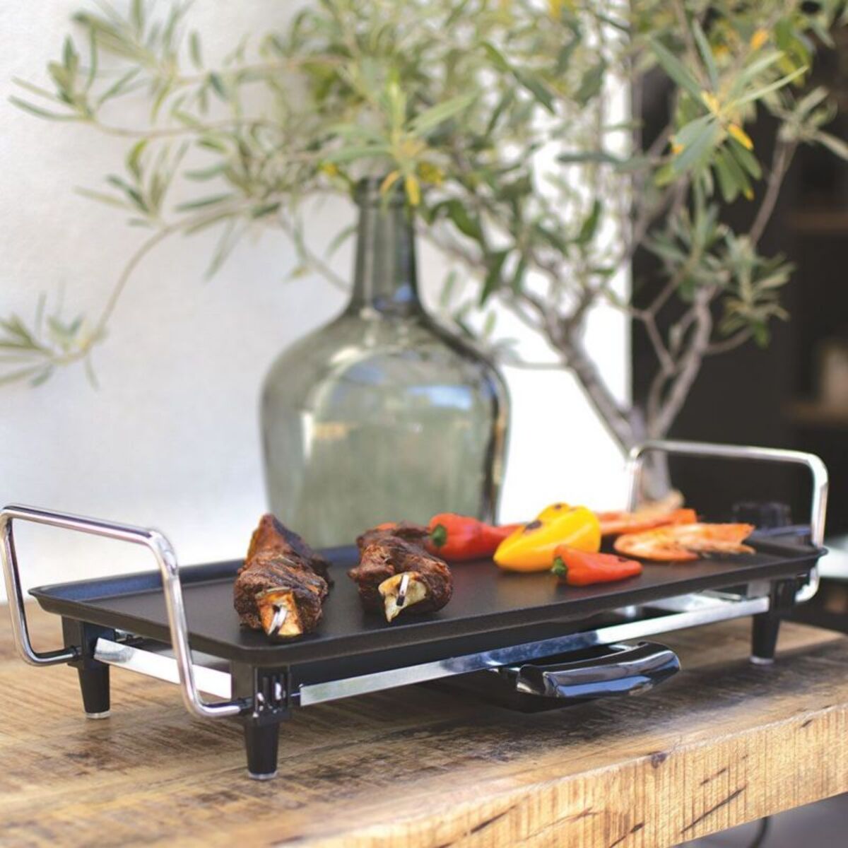 Plancha électrique LIVOO DOM174 noir à poser, 43x23.3 cm