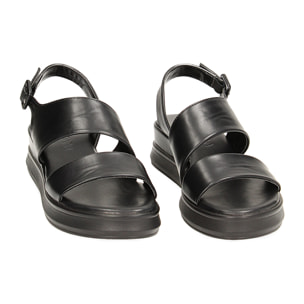 Zeppe nere, platform 4,4 cm