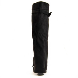 Bota De Tacón - Negro - Altura: 9 Cm