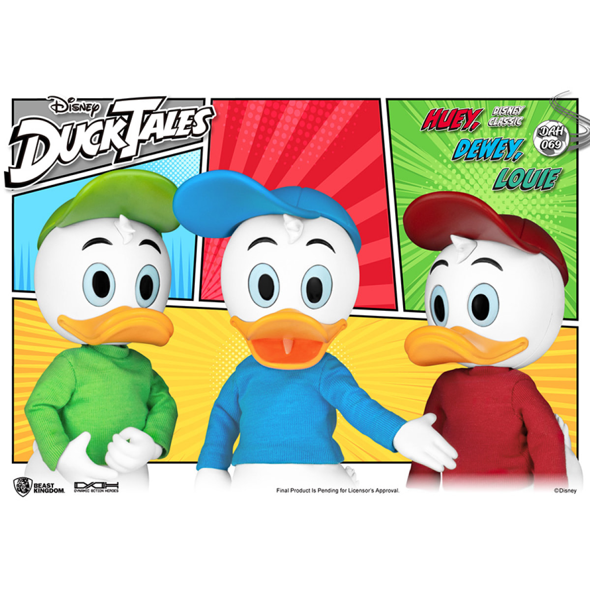 Duck Tales Huey Dewey Louie Dah Action Figura Beast Kingdom