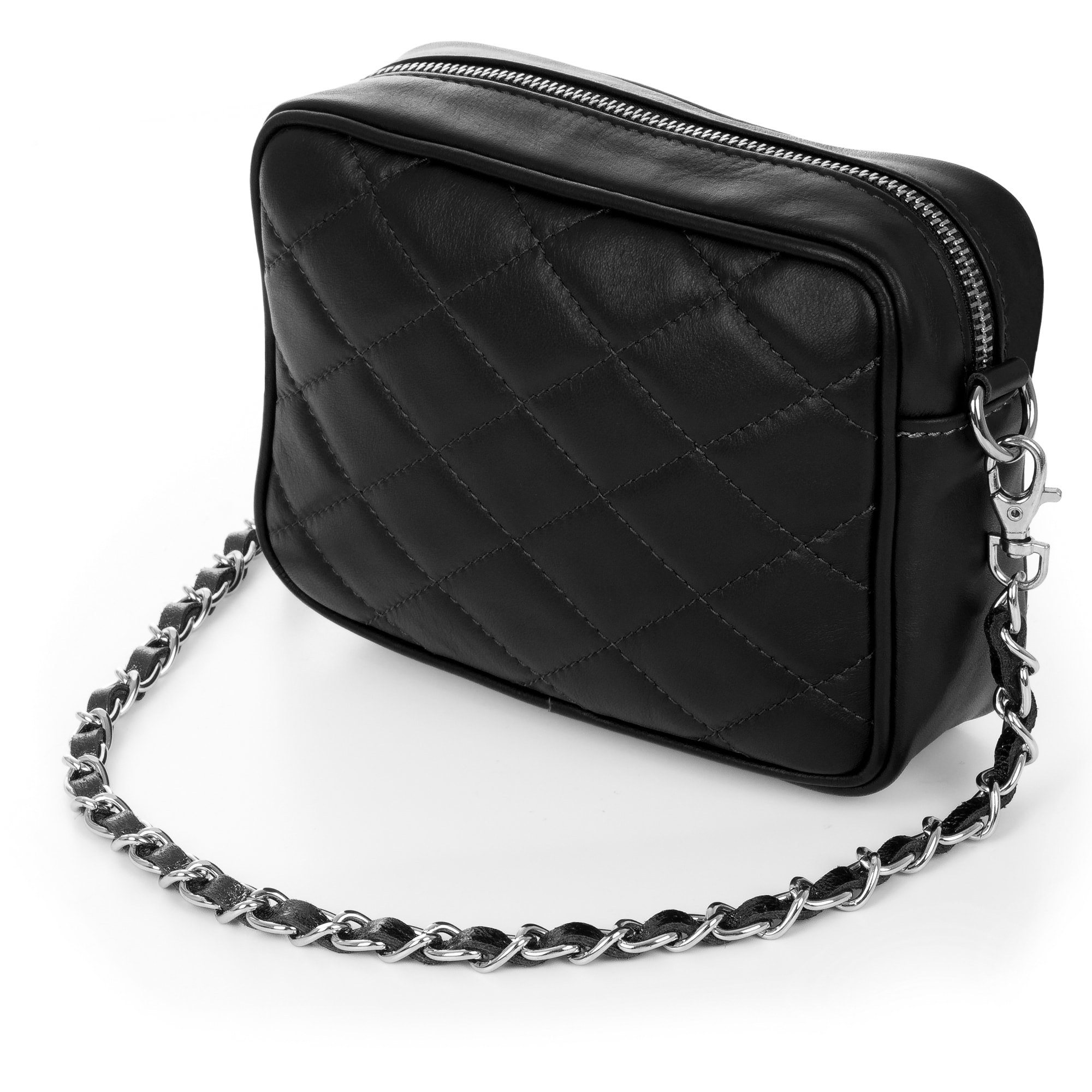 Cleopatra Borsa a spalla Donna. Pelle autentica Sauvage Trapuntata.