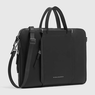Piquadro Borsa da lavoro espandibile in pelle con scomparto per pc e iPad®, protezioni antiurto e RFID
