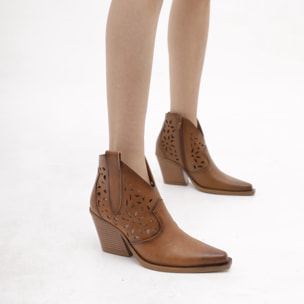 TEXANO BASSO TRAFORATO CHOCOLA' CUOIO