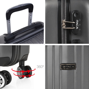 Maleta Itaca Sevron Set De 3 Unidades Antracita