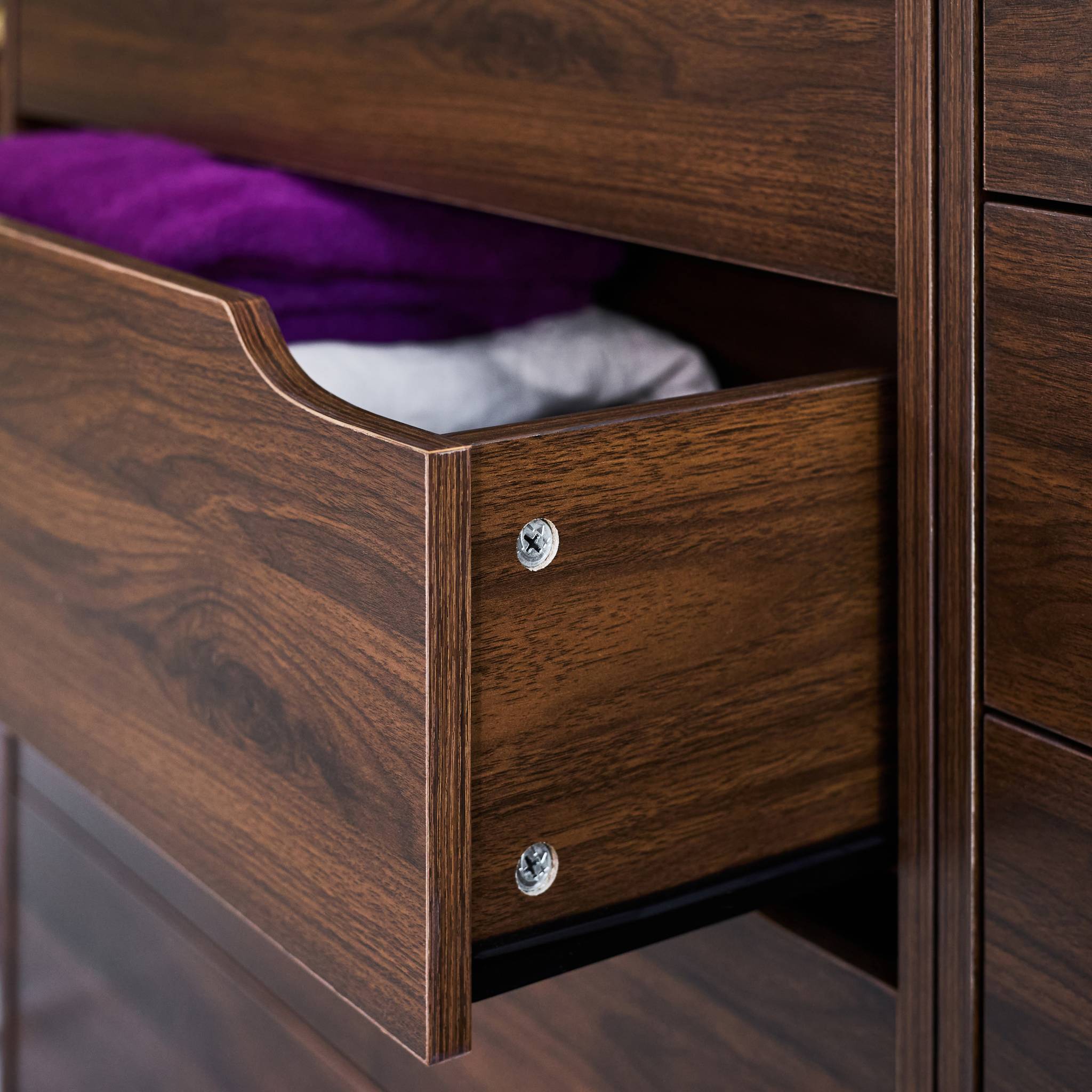 Kit dressing modulable décor bois 4 éléments NEPAL
