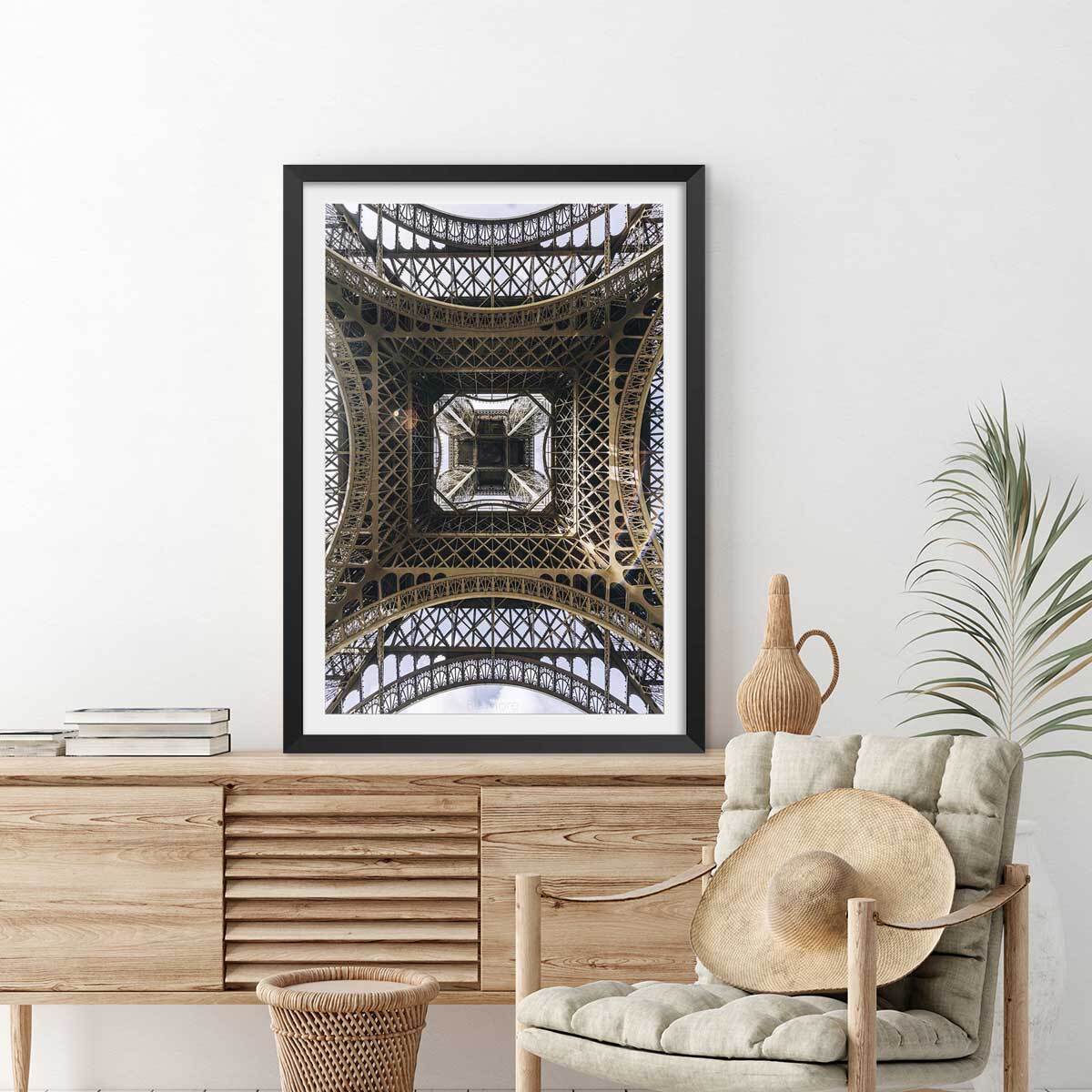 Affiche photo eiffel et son fer Affiche seule