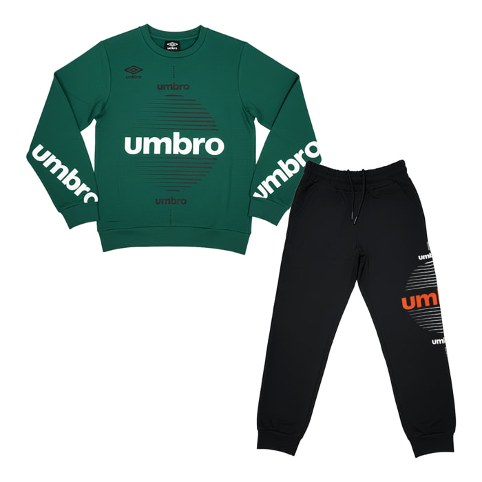 Tuta Ragazzo UMBRO 8 / 16 Anni Cotone Felpato Invernale