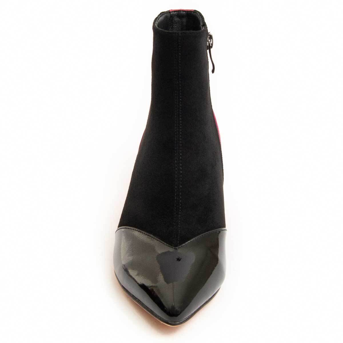 Botín De Tacón - Negro - Altura: 5 cm