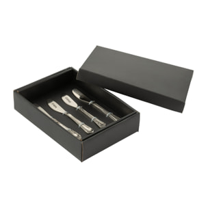 J-Line couvert - laiton - argent - boîte de 4