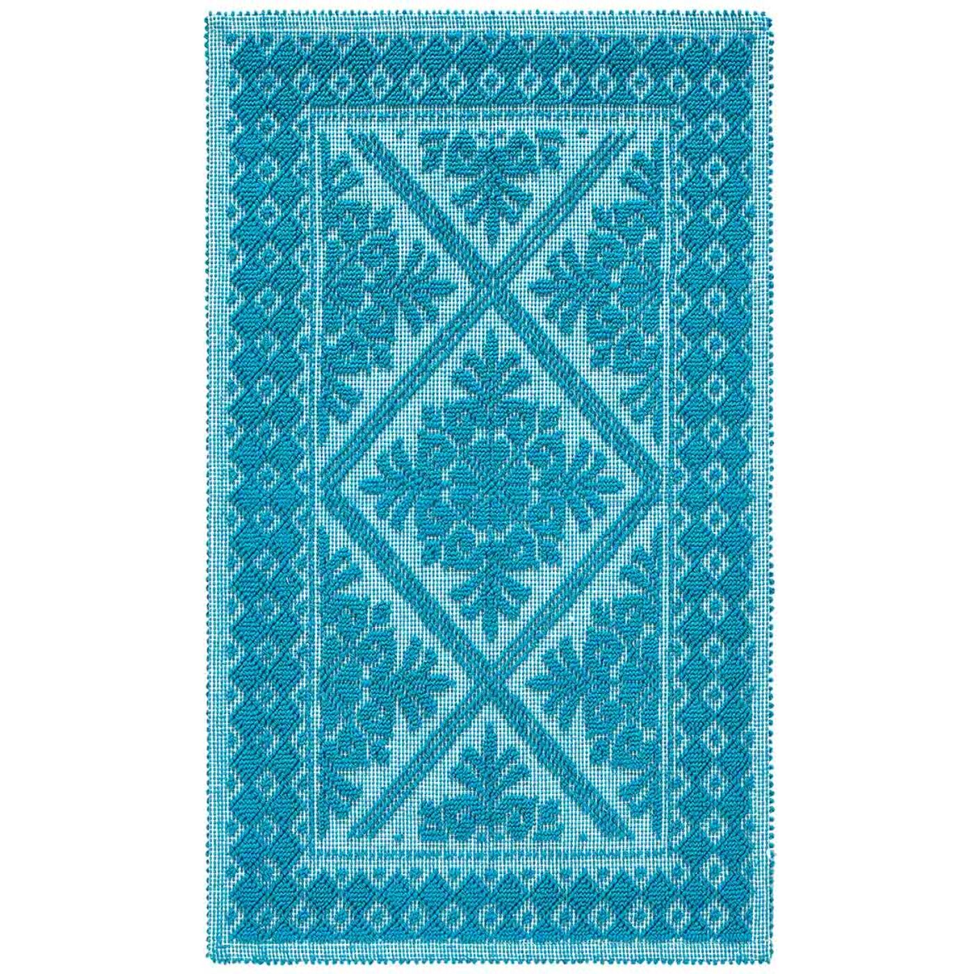 Tappeto Sardo Turchese Ingresso Cucina Bagno