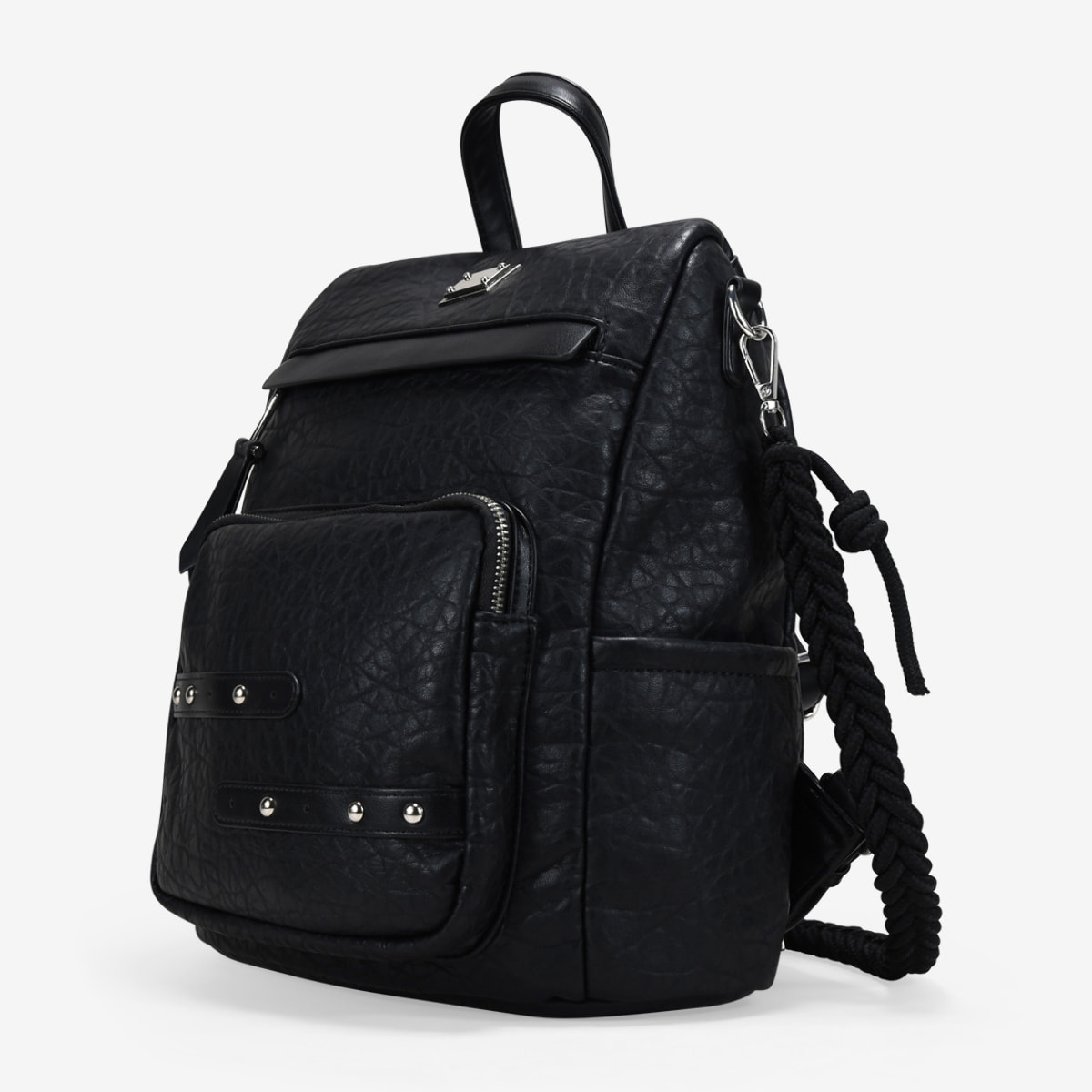 Mochila antirrobo negra con bolsillos