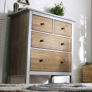 Rouleau revêtement adhésif vinyle au mètre - Sticker lavable Cuisine Meuble Armoire Porte - BOIS VINTAGE