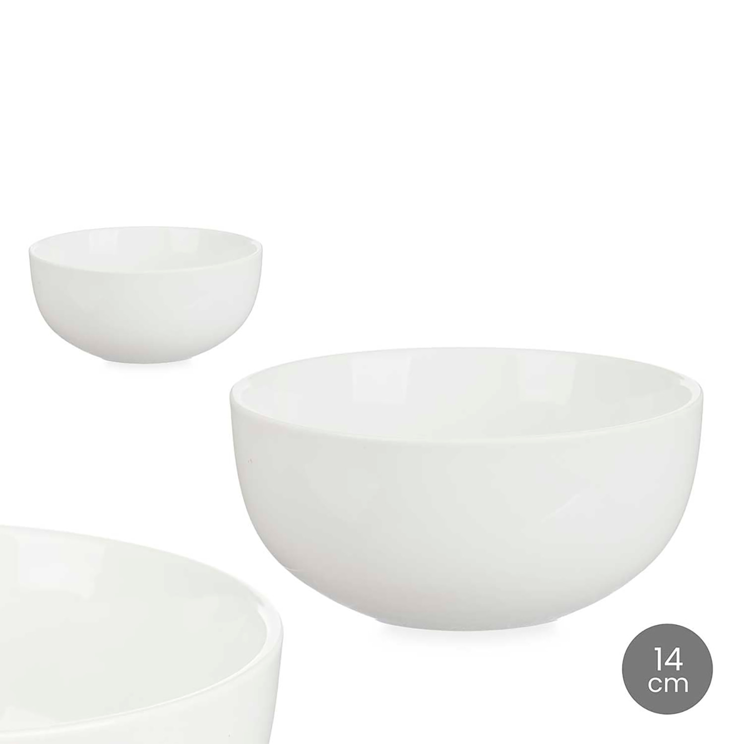 PACK 6 BOWLS PORCELANA 14 CM