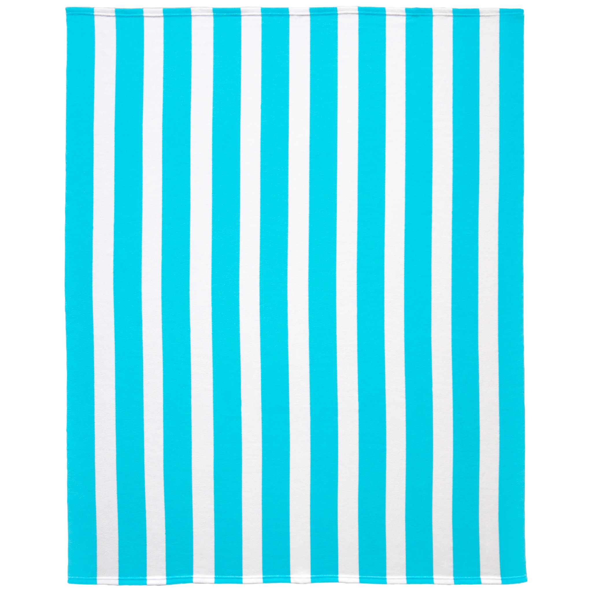 Serviette de plage microfibre - Rayada Turquoise - 140x170cm - 220g/m²