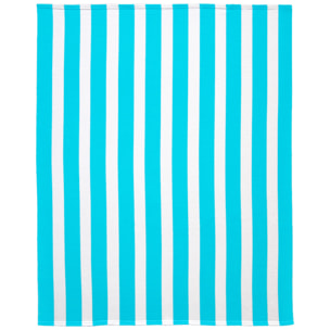 Serviette de plage microfibre - Rayada Turquoise - 140x170cm - 220g/m²