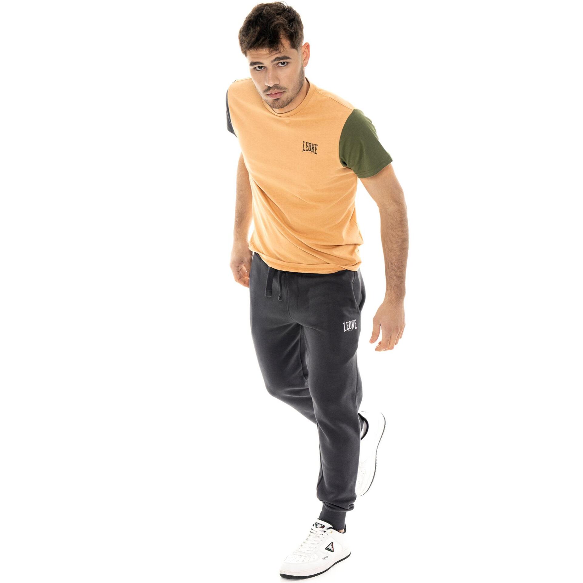 Pantalones deportivos de invierno para hombre Leone 1947 Color Block con puños