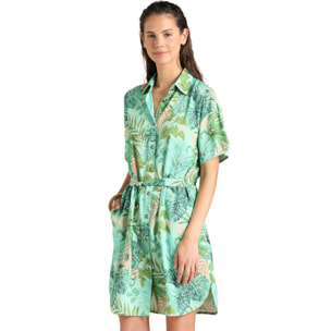 Abito camicia donna estivo in viscosa articolo jungle. Noidinotte