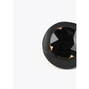 Anello legno con gioiello